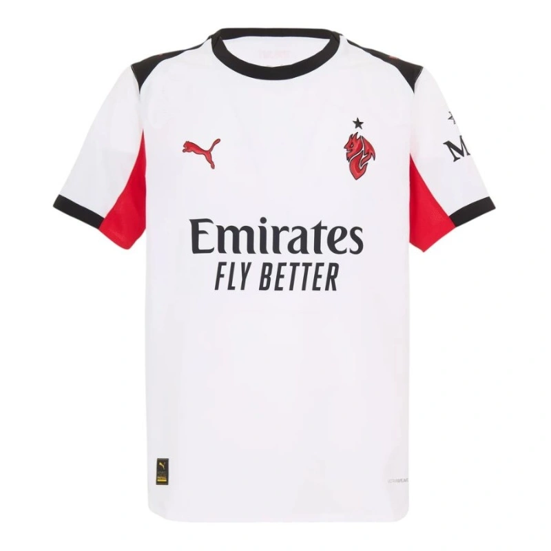 Maglia da Calcio AC Milan Trasferta 2025‑2026 – Bianco & Rosso